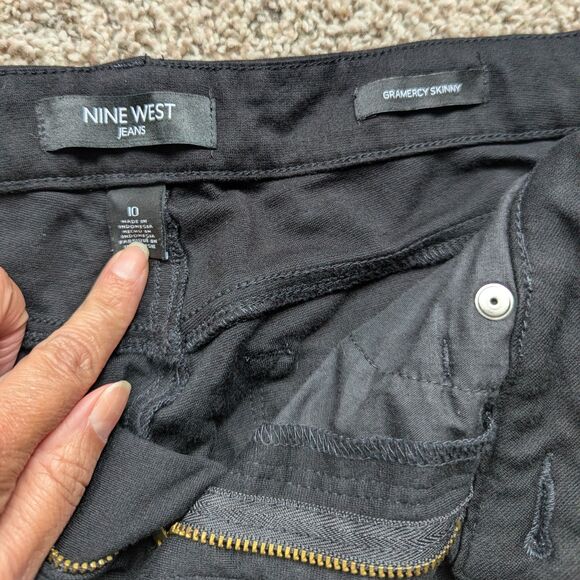 Nine West Gramercy Skinny Pants | Women’s | Black | Stretch Viscose Blend - Picture 3 of 7